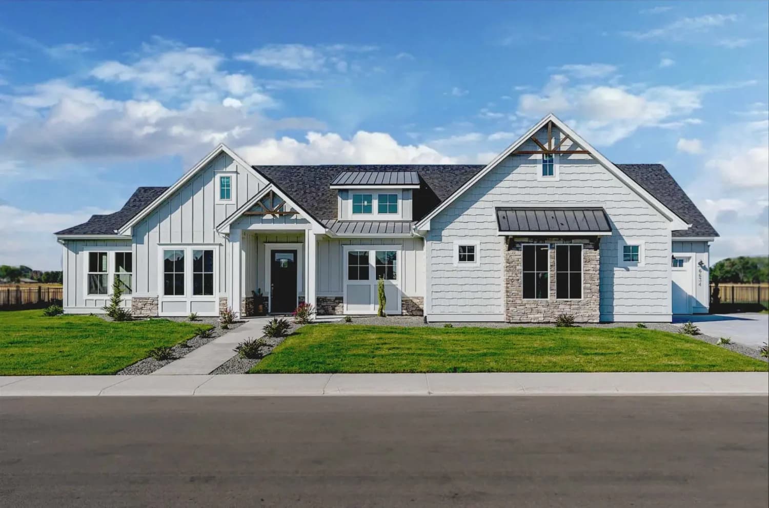 The Moreland custom home exterior